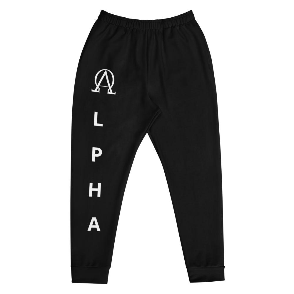 Alpha Joggers In Black - New Pantheon